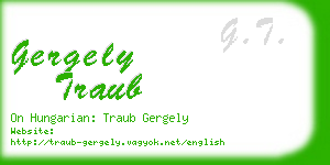 gergely traub business card